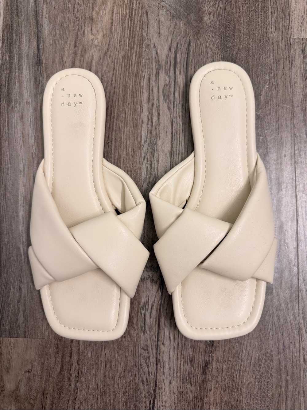 a new day Cream Braided Slip-On Sandal